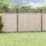 vidaXL Venkovní psí kotec stříbrný 600 x 600 x 200 cm – Hledejceny.cz