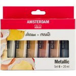 Royal Talens Sada akrylových metalických barev zn. Amsterdam 6x20ml – Sleviste.cz