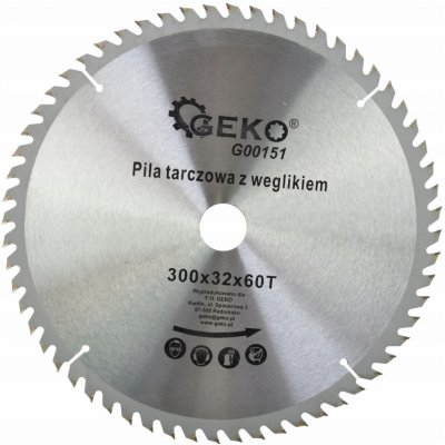 Kotoučová pila Geko G00151 na dřevo 300x32mm 60 zubů