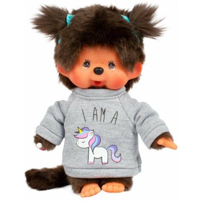 MONCHHICHI Mončiči dívka se svetrem s jednorožcem 20 cm – Hledejceny.cz