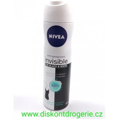 Nivea Invisible For Black & White Fresh deospray 150 ml – Zbozi.Blesk.cz