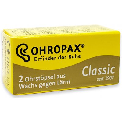 Ohropax Classic Voskové Špunty do uší 1 pár od 29 Kč - Heureka.cz