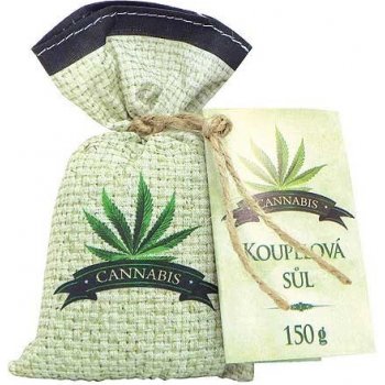 Bohemia Natur Cannabis Premium koupelová sůl v plátěném sáčku 150 g