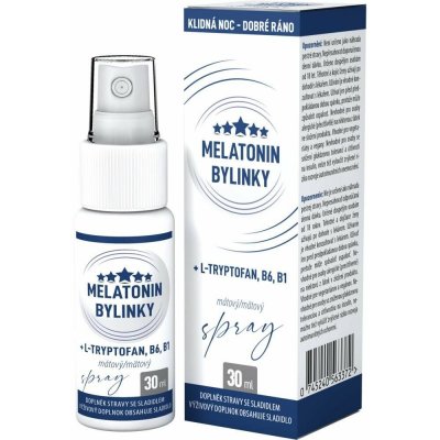 Clinical Melatonin bylinky + L-Tryptofan + B6 + B1 mátový spray 30 ml – Hledejceny.cz
