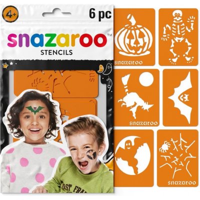 SNAZAROO Šablony na obličejové barvy oranžové Halloween – Zboží Mobilmania