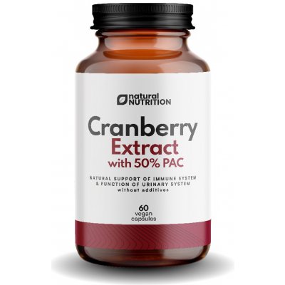 Natural Nutrition Cranberry extrakt v 50% obsahem PAC 60 kapslí – Hledejceny.cz
