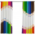 IMPAR Závěsy Pastelky (Rozměr : 140x250, Materiál: Interlock) – Hledejceny.cz