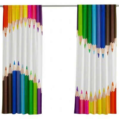 IMPAR Závěsy Pastelky (Rozměr : 140x250, Materiál: Interlock) – Hledejceny.cz