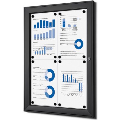 Jansen Display Vnitřní uzamykatelná vitrína í 4xA4 521 x 696 mm – Zboží Živě