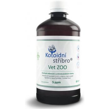 Koloidní stříbro Vet ZOO Koncentrace 30 ppm 500 ml