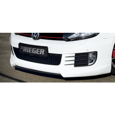 Rieger lipa pod přední nárazník Rieger pro Volkswagen Golf 6 GTD, GTI 3-dvéř., 5-dvéř., kabriolet, plast ABS s povrchovou úpravou Carbon-Look | Zboží Auto
