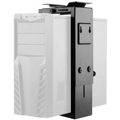 Neomounts Select NM-CPU100BLACK/Držák na PC/pod stůl/na stěnu/výška PC: 30-53 cm/šírka PC: 9-20 cm /otáčení 360°/černý – Zboží Živě
