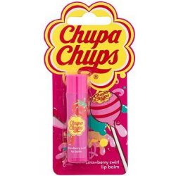 Chupa Chups Lip Balm Strawberry Swirl balzám na rty s jahodovou příchutí 4 g