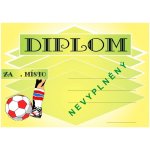 VIZINGR Fotbal diplom A4 č.19 Fotbal č.19 BEZ TEXTU – Hledejceny.cz