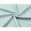 Metráž Mirtex Látka FLANEL 150 (15033-1 drobný vzor-hvězdička šedo-zelená) 150cm zbytková metráž