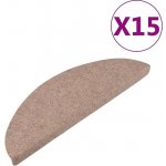 Nábytek XL Samolepicí nášlapy na schody 15 ks 56x17x3 cm béžové – Zboží Mobilmania