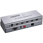 PremiumCord HDMI 2.0 splitter 1-4 porty, 4K x 2K/60Hz, FULL HD, 3D, repeater v setu - 8592220015268 – Zboží Živě