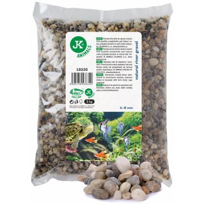 JK ANIMALS říční štěrk přírodní 2 kg – Hledejceny.cz