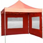 Garthen 380 Zahradní párty stan nůžkový PROFI 3x3 m terakota + 2 boční stěny – Zbozi.Blesk.cz