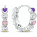 Brilio Silver náušnice EA1098W – Zboží Dáma