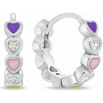 Brilio Silver náušnice EA1098W – Zboží Dáma