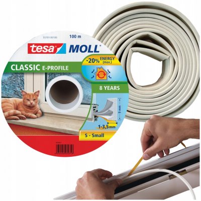 TESA Těsnění "E", 9 x 4 mm x 100 m – Zbozi.Blesk.cz