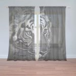 Záclony Černobílý tygr: 2 ks - 150x250 cm - Sablio – Hledejceny.cz