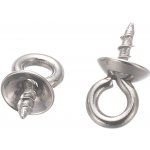 Háček se samořezným zavitem hladká miska 4mm chirurgická ocel - Obsah balení 50 ks BO 040a – Hledejceny.cz