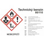 GHS štítek – Benzín technický samolepící vinylová fólie A7 (105 x 74 mm) – Zboží Dáma