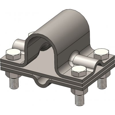 Svorka k jímací tyči SJ 1 FeZn (ocel/zinek) pro jímací tyč pr. 18mm Tremis V055 – Hledejceny.cz