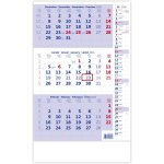 Nástěnný Helma Tříměsíční modrý s poznámkami 2026 – Sleviste.cz