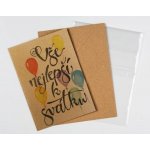 Přáníčko BeBechy - recyklovaný papír - Svátek1 – Sleviste.cz