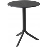 NARDI Antracitově šedý plastový zahradní stolek Step 60,5 cm – Sleviste.cz