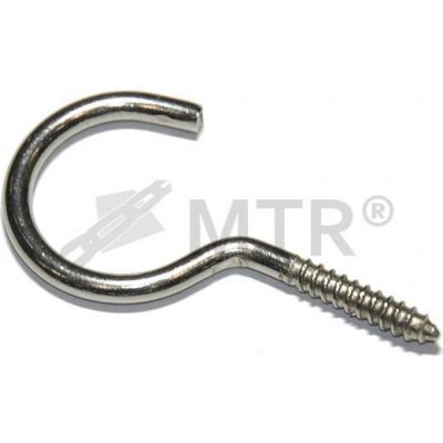 MTR Hák s vrutem nerezový Varianta: Hák s vrutem nerezový 60x4,8mm nerez A2 – Hledejceny.cz