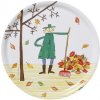 Tác, podnos Klippan Švédsko Servírovací tác Autumn leaf d31cm