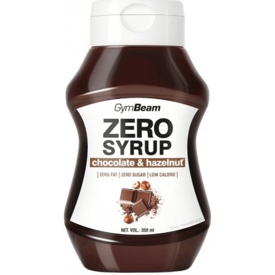 GymBeam Zero Syrup 350 ml čokoláda/lískový oříšek – Zboží Dáma