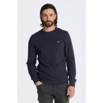 Gant SLIM PIQUE LS T-SHIRT EVENING BLUE – Zboží Mobilmania