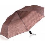 Deštník skládací hnědý s puntíkem – Zboží Dáma