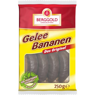 Berggold Banánové želé v hořké čokoládě 250 g