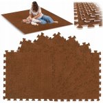 Massido Pěnová podložka puzzle 180 × 120 cm 6 ks hnědá – Zboží Dáma
