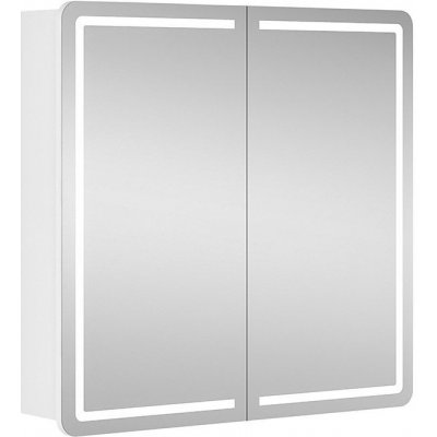 LED zrcadlová skříňka Luciana, s osvětlením, dřevotříska, bílá, 72 x 69,6 cm A DSK item98219 5907798030248 – Hledejceny.cz