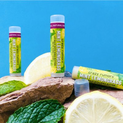 Crazy Rumors Balzám na rty P-Mint Lemongrass 4,3 g – Zboží Dáma