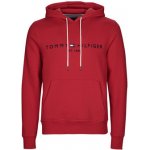 Tommy Hilfiger červená mikina Logo Hoody – Zboží Mobilmania