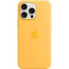 Pouzdro a kryt na mobilní telefon Apple Apple iPhone 15 Pro Max Silicone Case s MagSafe paprskově žlutý