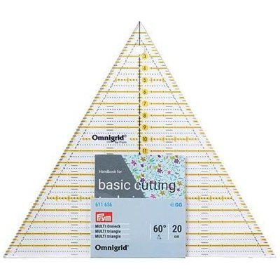 Patchworkové pravítko trojúhelník - Omnigrid - PRYM velikost 60° až 20 cm – Zboží Dáma