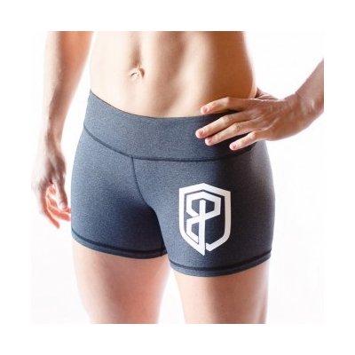 Born Primitive dámské šortky Renewed Vigor Booty shorts heather grey