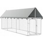 vidaXL Venkovní psí kotec se střechou 400 x 100 x 150 cm – Zboží Dáma