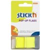 Záložka Záložky samolepicí Stick´n 45x25 mm, žluté, 50 lístků