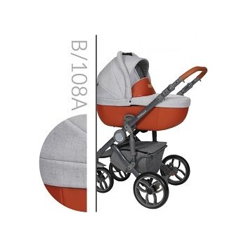 Baby Merc Bebello Grey B108A šedá + oranžová 2018