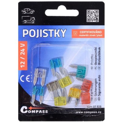 Pojistky nožové MINI 10 ks – Sleviste.cz